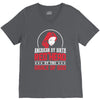 american by birth redhead by the grace of god V-Neck Tee