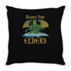 respect your elders Throw Pillow