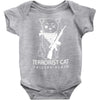 terrorist cat Baby Bodysuit