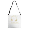 i'd rather be hunting deer antlers ammo hunt gear merica cool Adjustable Strap Totes