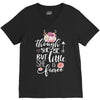 Tough She Be But Little She Is Fierce V-Neck Tee
