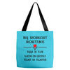 breakfast workout routine girls muscle top Tote Bags