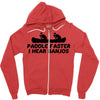 paddle faster i hear banjos Zipper Hoodie