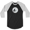 Dinosaur Riding A Bike To The Moon 3/4 Sleeve Shirt