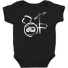 dw drum Baby Bodysuit