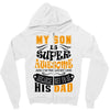 Son Is Super and I Am The Lucky One Because I Get To Be His Dad Zipper Hoodie