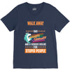 walk away i have anger issues V-Neck Tee
