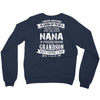Super Cool Nana Of A Freaking Awesome Grandson Crewneck Sweatshirt