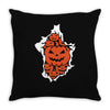 halloween pumpkins burst Throw Pillow
