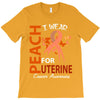 I Wear Peach For Uterine Cancer Awareness T-Shirt