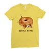 beagle bagel Ladies Fitted T-Shirt