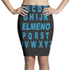 alphabet abc elemno Pencil Skirts