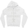 tits out for harambe Zipper Hoodie