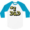 new dad number one 1 dad 3/4 Sleeve Shirt