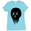 trickle skull Ladies Fitted T-Shirt
