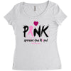 pink spread the hope Women's Triblend Scoop T-shirt