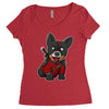 corgipool Women's Triblend Scoop T-shirt