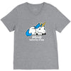 sad unicorn V-Neck Tee