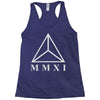 mmxi roman numerals triangle Racerback Tank