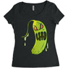 pickle monster Women's Triblend Scoop T-shirt