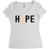 Hope Uterine Cancer Awareness Women's Triblend Scoop T-shirt