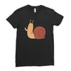 snail Ladies Fitted T-Shirt