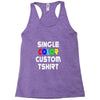 single color custom t shirt Racerback Tank