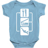 v2 eat sleep scuba dive Baby Onesie