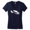 sg 38 schulgleiter segelflugzeug gleitflug flugzeug airplane Women's V-Neck T-Shirt