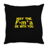 may the f= m.a be with you Throw Pillow