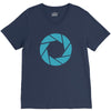 camera shutter V-Neck Tee
