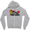 pizza is my valentine Zipper Hoodie