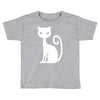 white cat funny Toddler T-shirt