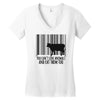 you can't love animals and eat them too! Women's V-Neck T-Shirt