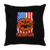 halloween american flag halloween american flag Throw Pillow