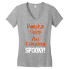 pumpkin spice and everything spooky Women's V-Neck T-Shirt