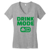 drink mode on (2) Women's V-Neck T-Shirt