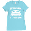 my other ride is a time machine Ladies Fitted T-Shirt