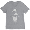 airbrushed stencil V-Neck Tee