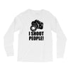 i shoot people t shirt funny photographer tee camera photography digit Long Sleeve Shirts