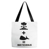 nuke the whales Tote Bags