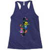 Pride Floral LGBT Colors Racerback Tank