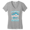 Camping Is Like Sex Women's V-Neck T-Shirt