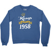 kings are born in 1958 Crewneck Sweatshirt