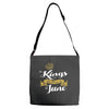 kings are born in june Adjustable Strap Totes