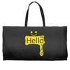 hello world Weekender Totes
