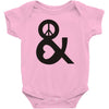 peace and love tshirt party heart tee no war stoner hippie sign ladies Baby Onesie