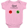 God Is Calling You Baby Onesie