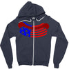 us hot dog Zipper Hoodie