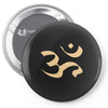 om zeichen indien buddhisten meditation religion yoga Pin-back button